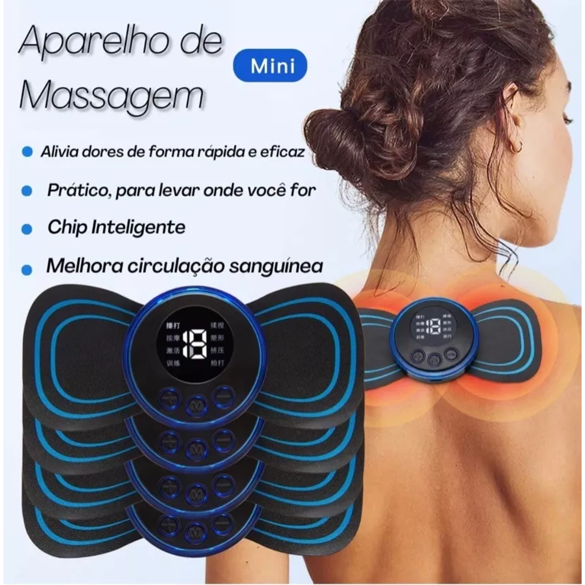 Mini Massageador Portátil Corporal Elétrico - Imagem 6