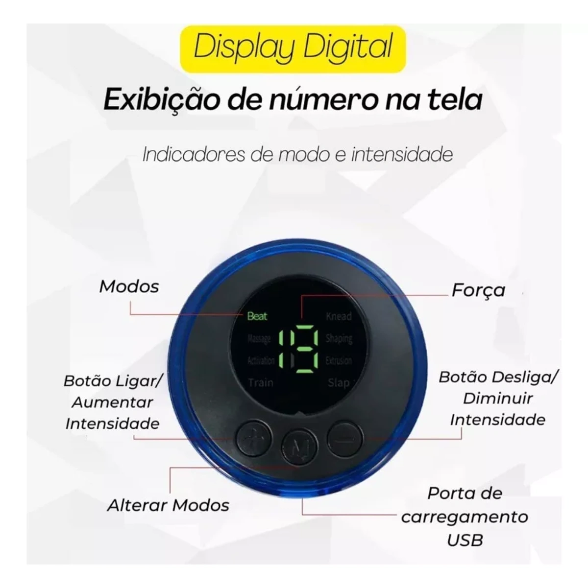 Mini Massageador Portátil Corporal Elétrico - Imagem 5