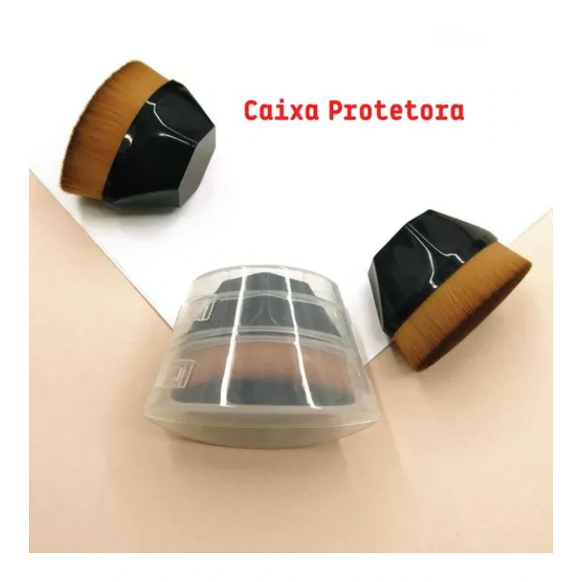 Pincel Mágico Hexagonal Para Maquiagem Make Profissional - Imagem 4