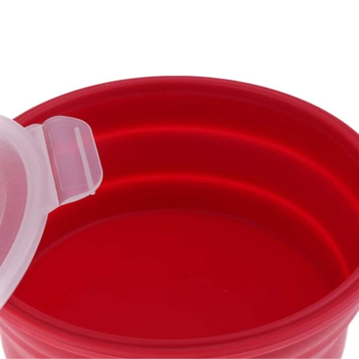 Pote De Silicone Dobrável Retrátil Com Tampa Hermético - Imagem 4