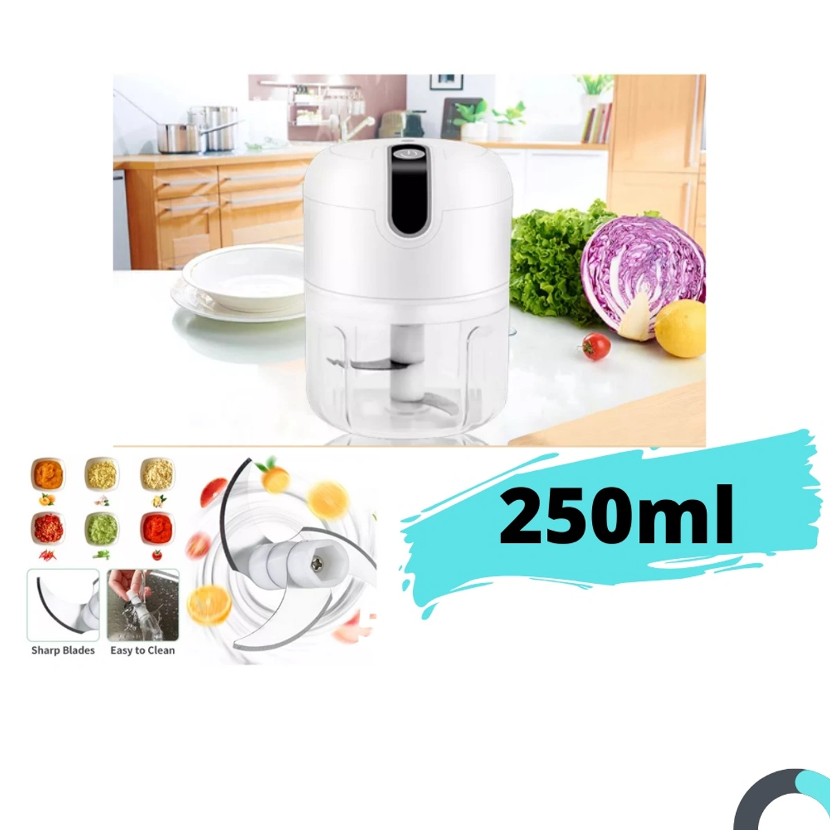 Mini Processador de Alimentos Elétrico Triturador - Imagem 3