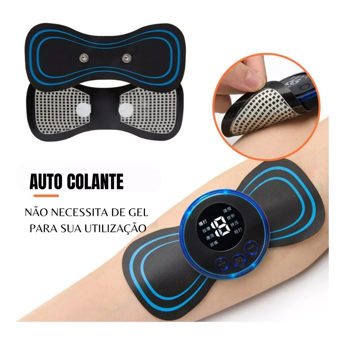 Kit 2 Massageador Elétrico Portátil Recarregável Coluna - Imagem 5