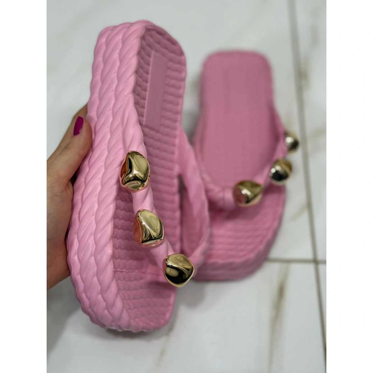 Chinelo Feminino Nuvem Plataforma Marrocos - Imagem 4