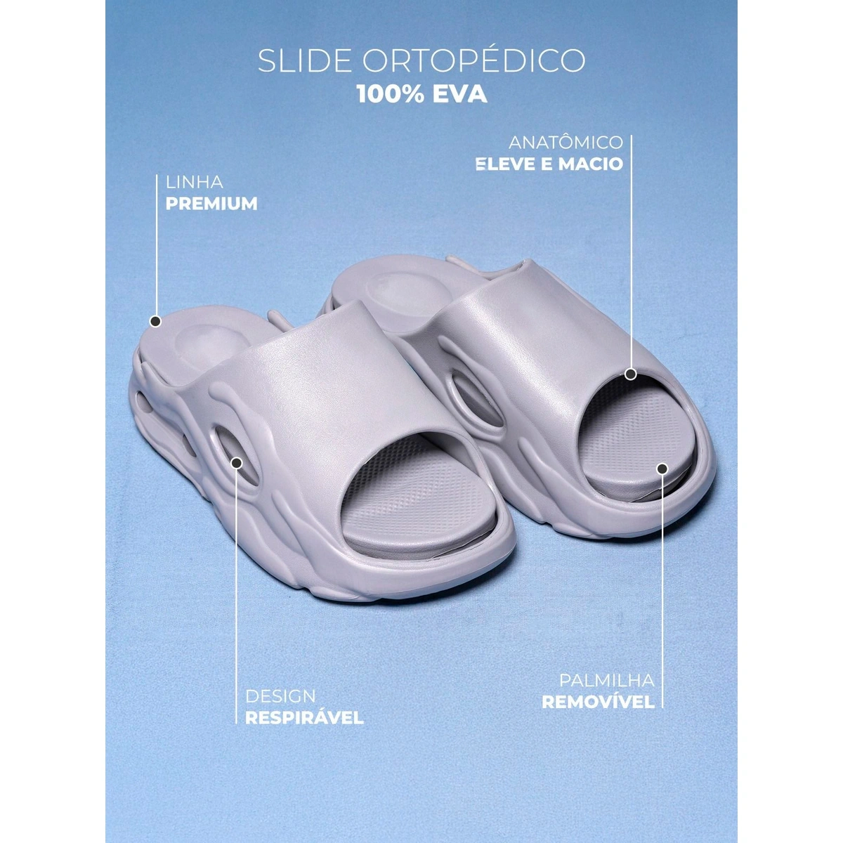 Chinelo Masculino Nuvem Palmilha Removível - Imagem 11