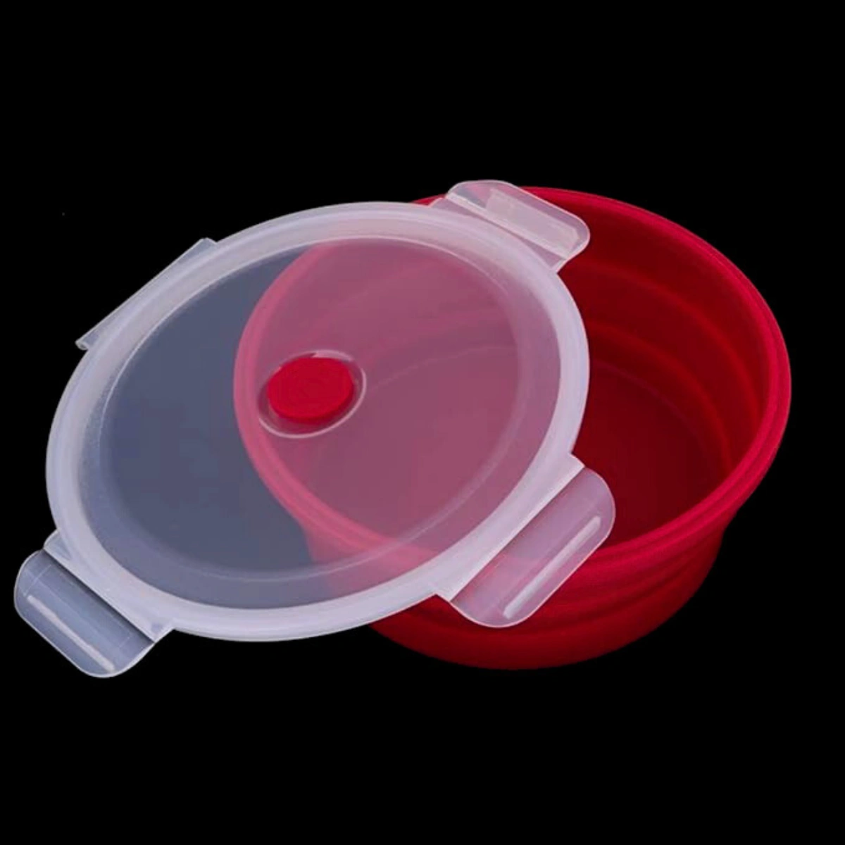 Pote De Silicone Dobrável Retrátil Com Tampa Hermético - Imagem 5