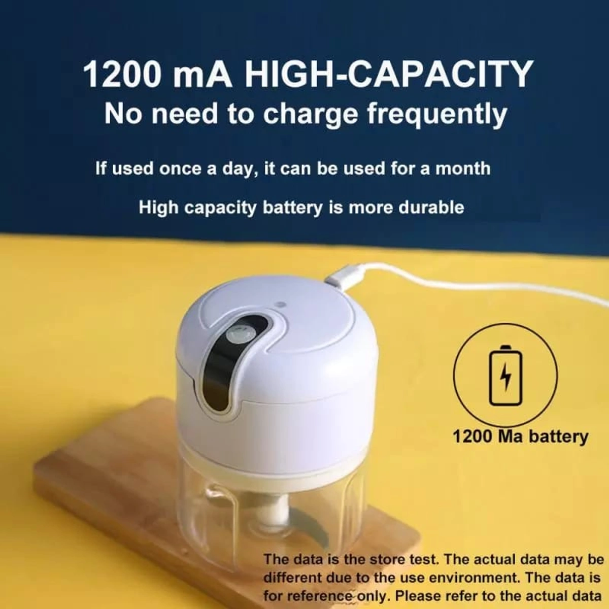 Mini Processador de Alimentos Elétrico Triturador - Imagem 6